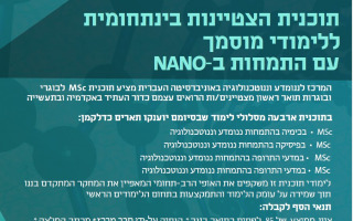 NANO MSc Program registration is open